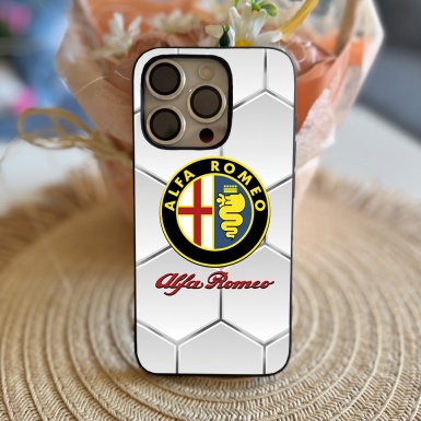 Alfa Romeo iPhone Case Phone Protector Case With Honeycomb Design 