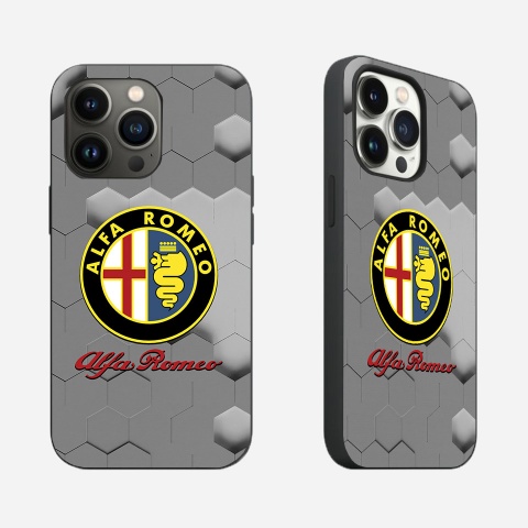 Alfa Romeo iPhone Protector Case with Honeycomb  Design