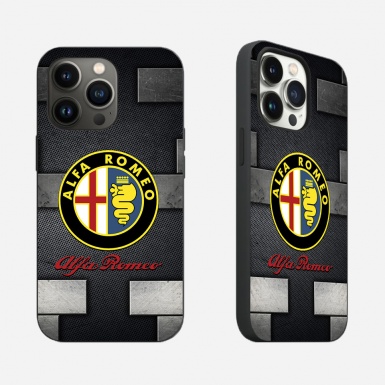 Alfa Romeo Thinnest iPhone Case Gray Stone Plates Design