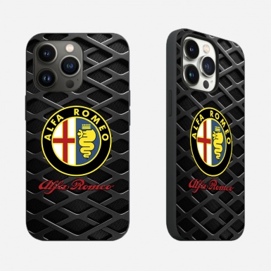 Alfa Romeo Thinnest iPhone Case Gray Metal Style