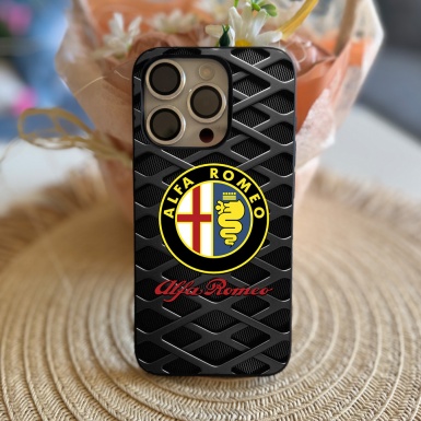 Alfa Romeo Thinnest iPhone Case Gray Metal Style