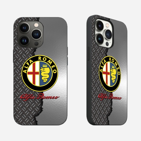 Alfa Romeo Branded iPhone Case Metal Style