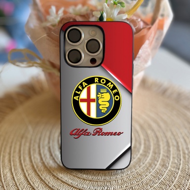 Alfa Romeo Branded iPhone Case Metal Style Base