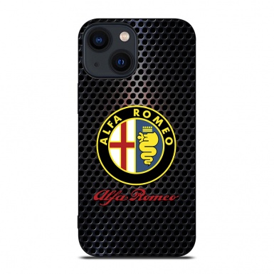 Alfa Romeo iPhone Case Soft Silicone Case with metal Effect 