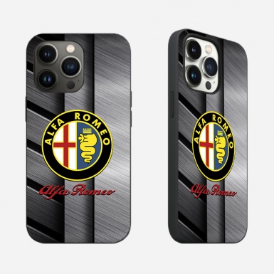 Alfa Romeo iPhone Case Soft Silicone Metal Vision