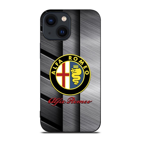 Alfa Romeo iPhone Case Soft Silicone Metal Vision