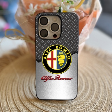 Alfa Romeo iPhone Case Soft Silicone Metal Edition