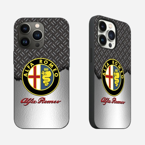 Alfa Romeo iPhone Case Soft Silicone Metal Edition