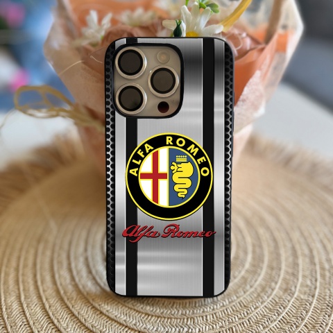 Alfa Romeo iPhone Case Soft Silicone Steel Edition