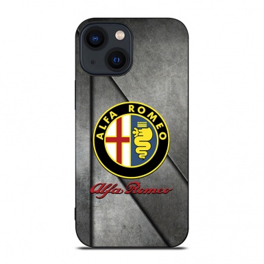 Alfa Romeo iPhone Case Soft Silicone Edition Stone Effect