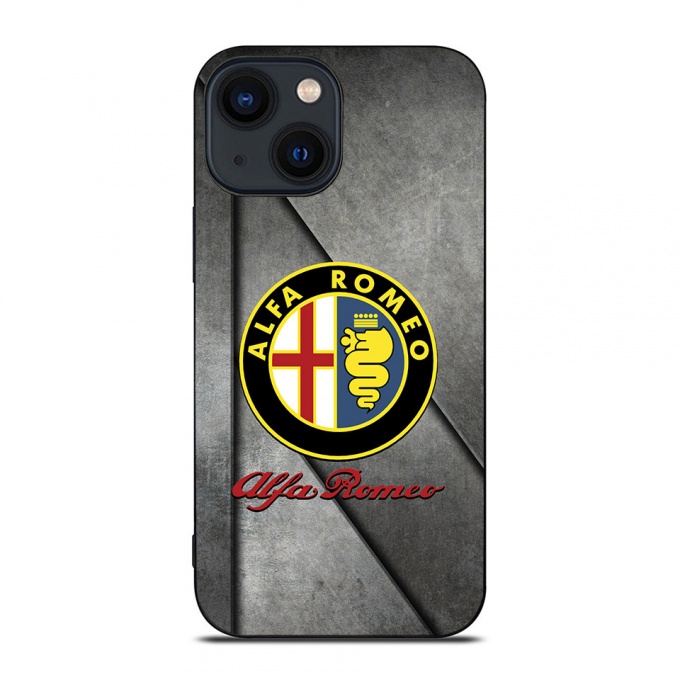 Alfa Romeo iPhone Case Soft Silicone Edition Stone Effect