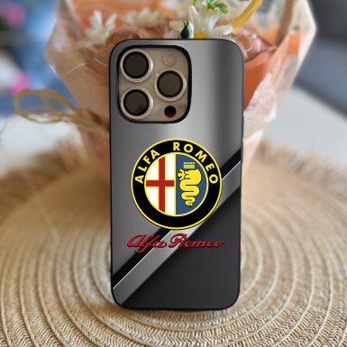 Alfa Romeo iPhone Case Soft Silicone Metal Limited Edition