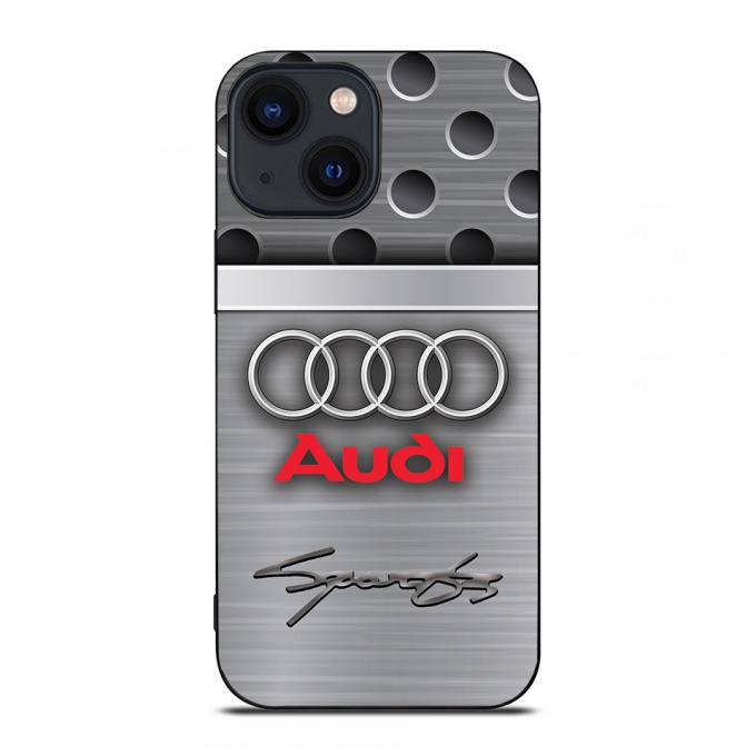 Audi iPhone case gray color with emblem