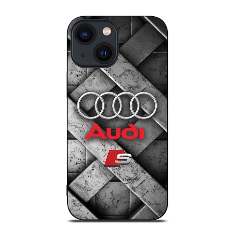 Audi iPhone case with 3D design and emblem