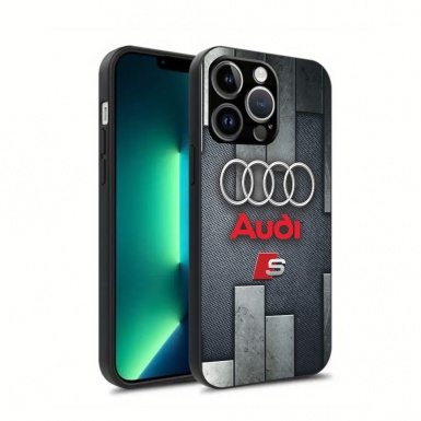 Audi durable iPhone case with metal design