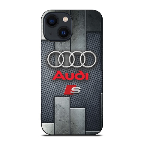 Audi durable iPhone case with metal design