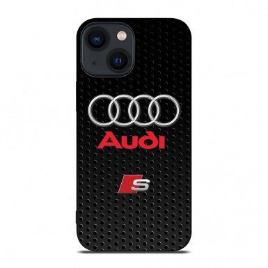 Audi black perforated iPhone case