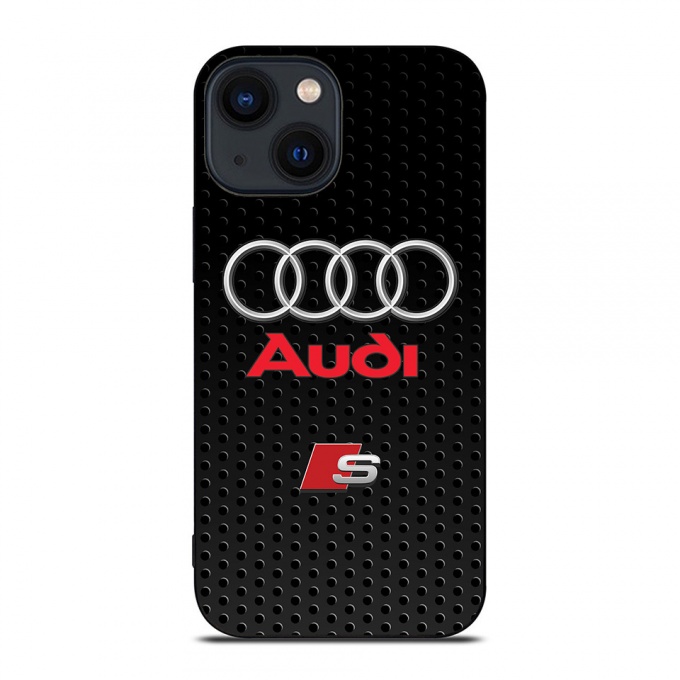 Audi black perforated iPhone case