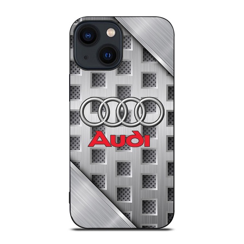 Audi iPhone case gray design with logo