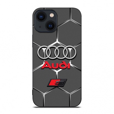 Audi honeycomb style iPhone case with logo