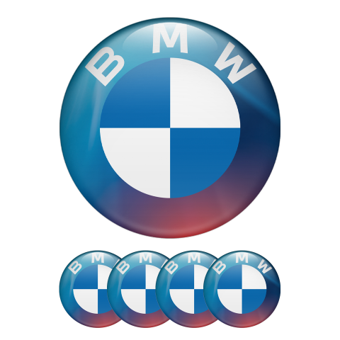 BMW Emblems for Wheel Caps New Blue Logo