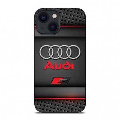 Audi Shockproof back for iPhone black with logo