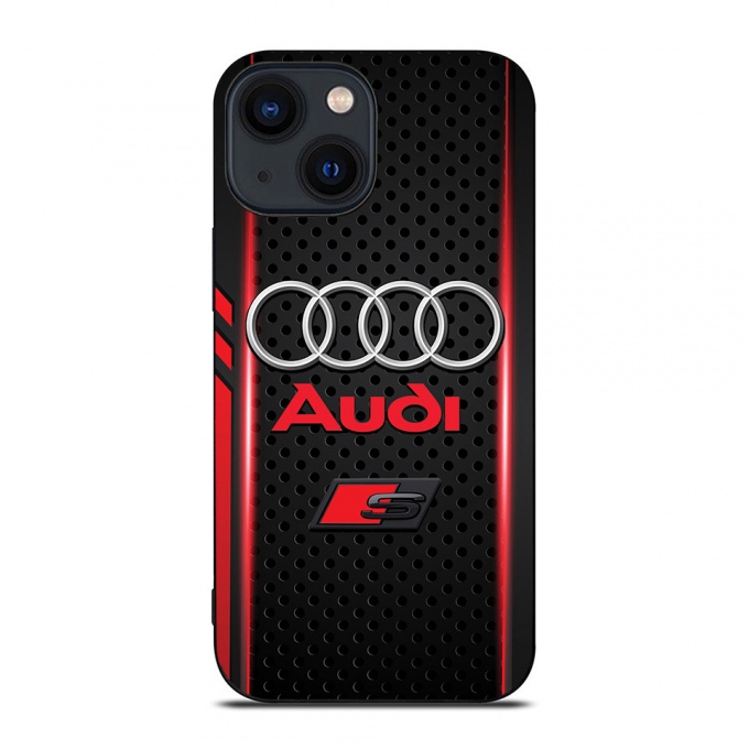 Audi durable iPhone case black and red