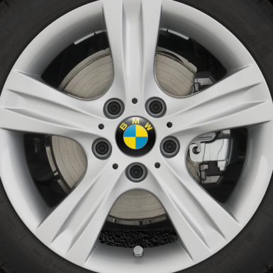 BMW Emblems for Wheel Caps White Edition