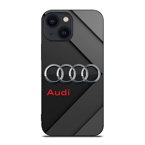 Audi iPhone case black gray with logo