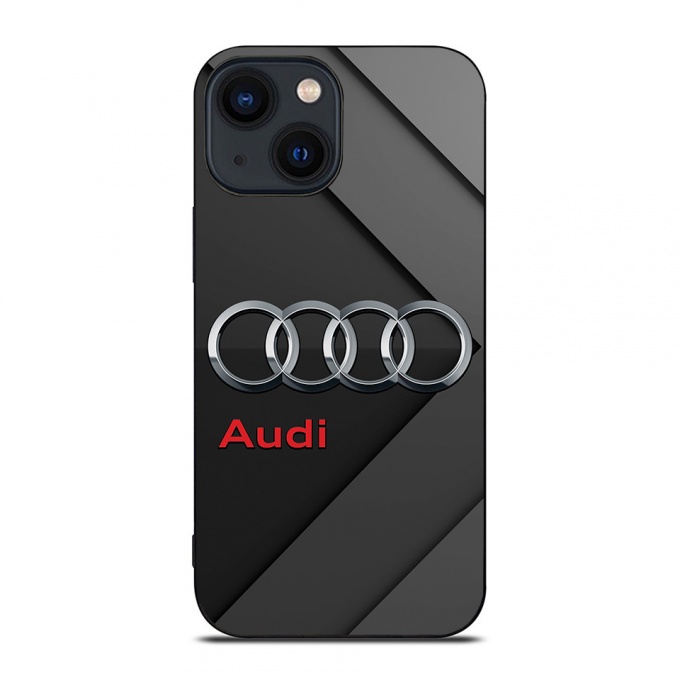 Audi iPhone case black gray with logo