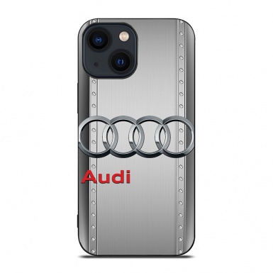 Audi unique stainless steel iPhone case with logo