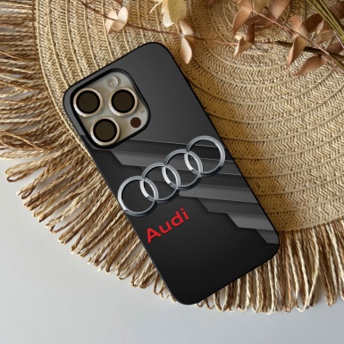 Audi 3D style iPhone case with logo