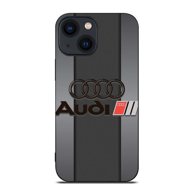 Audi iPhone case dark gray with logo