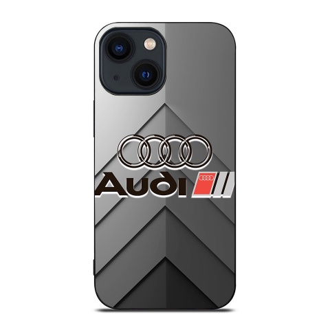 Audi gray iPhone case with 3D logo