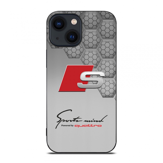 Audi gray honeycomb case for iPhone