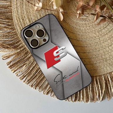 Audi stainless steel color iPhone case