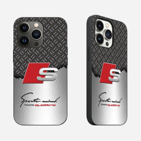 Audi iPhone case design metallic color quattro 1