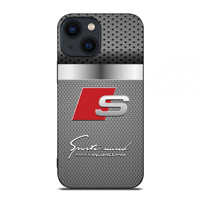 Audi gray iPhone case with logo S 