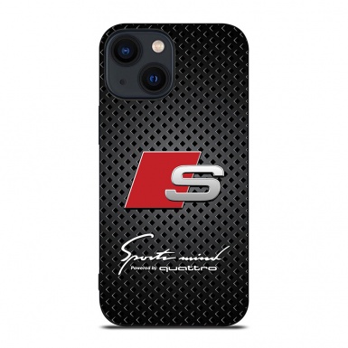 Audi silicone case for iPhone black on elements