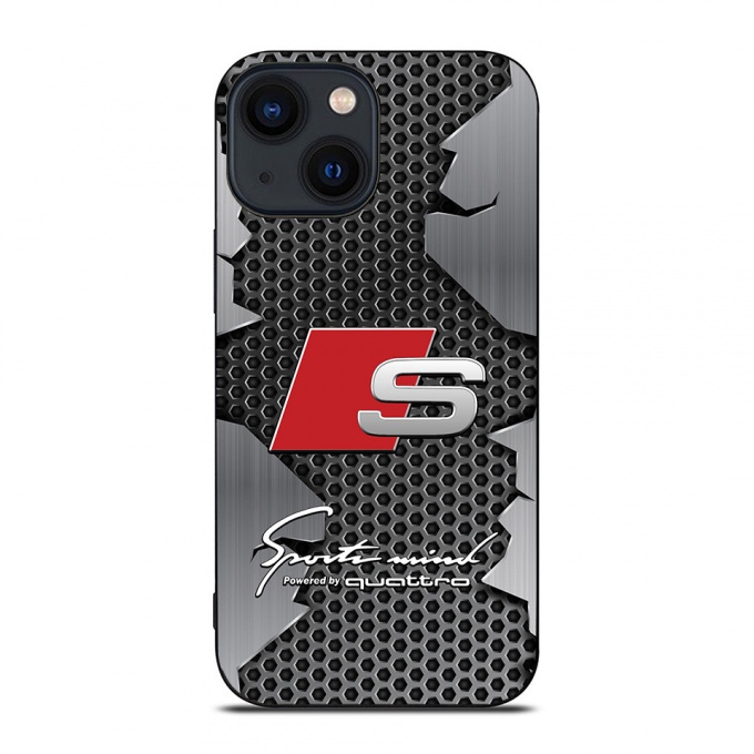 Audi iPhone case design gray honeycomb