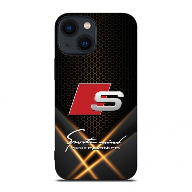 Audi black with light elements iPhone case