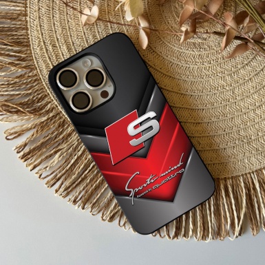 Audi 3D design iPhone case with logo