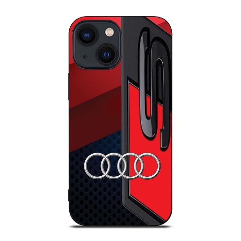 Audi iPhone case black red S 01