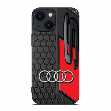 Audi iPhone case black honeycomb S 05