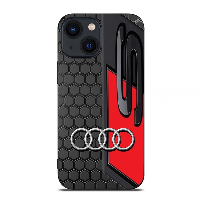 Audi iPhone case black honeycomb S 05