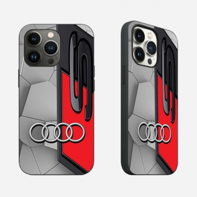 Audi gray black and red iPhone case S 06