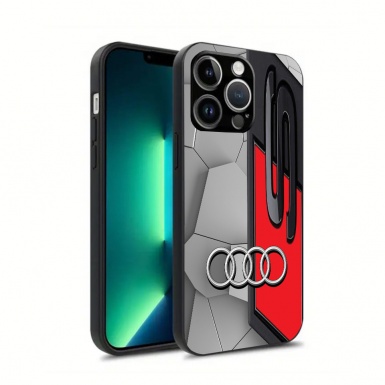 Audi gray black and red iPhone case S 06