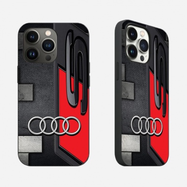 Audi black and red iPhone case S 07