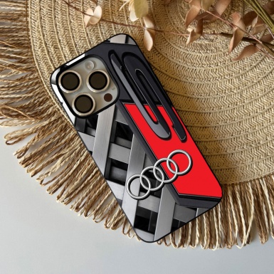 Audi silicone case gray mesh S 08