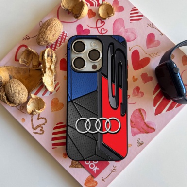 Audi iPhone case black blue red S 10